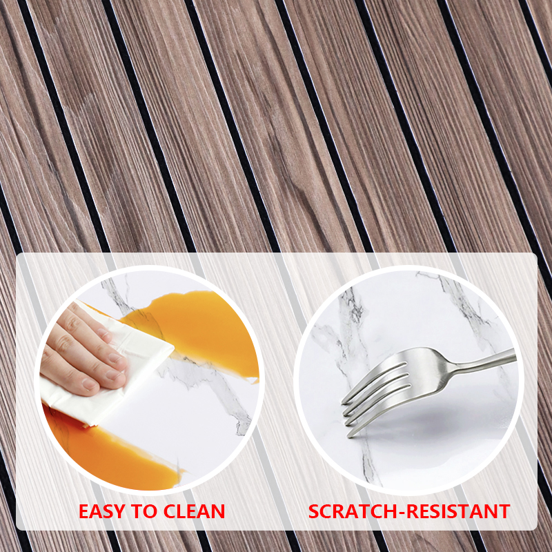 custom color Fluted Wall Stickers wood pattern ixpe self adhesive wall stickers for Living Room and bedroom