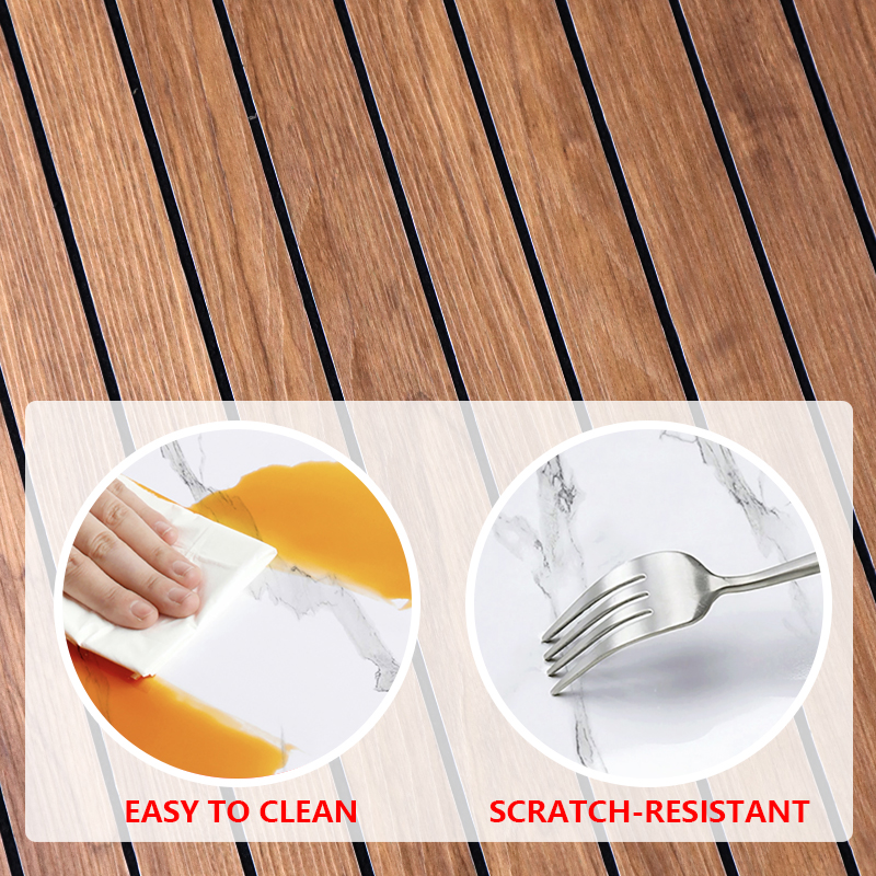 OEM Decoración del hogar 3d rejilla autoadhesiva pegatina de pared grano de madera extraíble IXPE ranurada pegatina del panel de pared