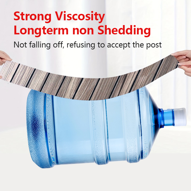 casa moderna Autoadhesiva IXPE Pegatina de pared ranurada Pegatinas de pared de rejilla de patrón de madera de moda duradera