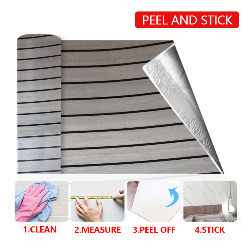 OEM Decoración del hogar 3d rejilla autoadhesiva pegatina de pared grano de madera extraíble IXPE ranurada pegatina del panel de pared