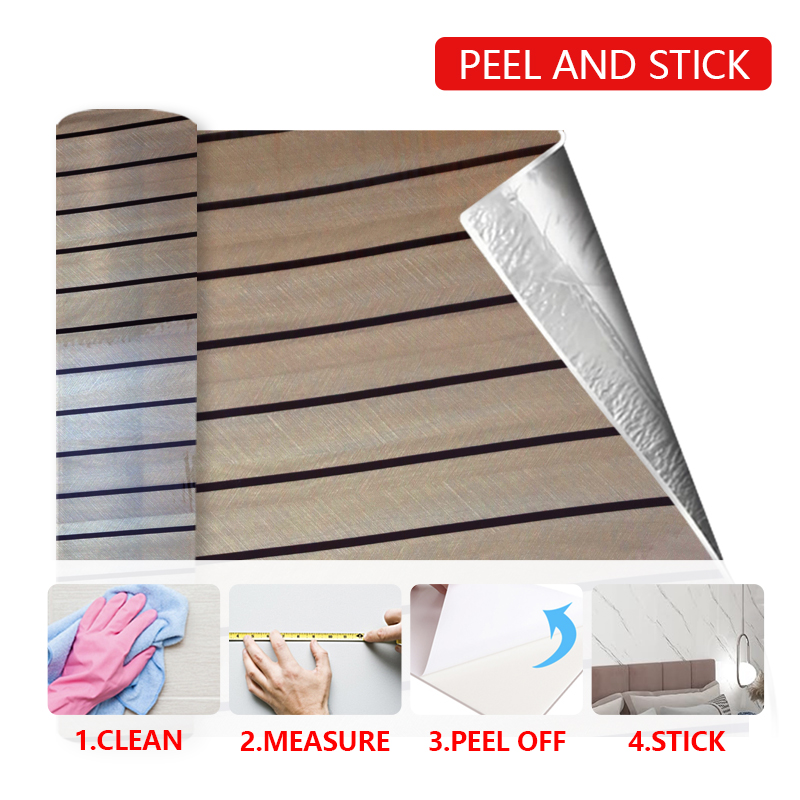 custom design interior Grille Wall sticker 3d self-adhesive ixpe fluted wall sticker for home decoration