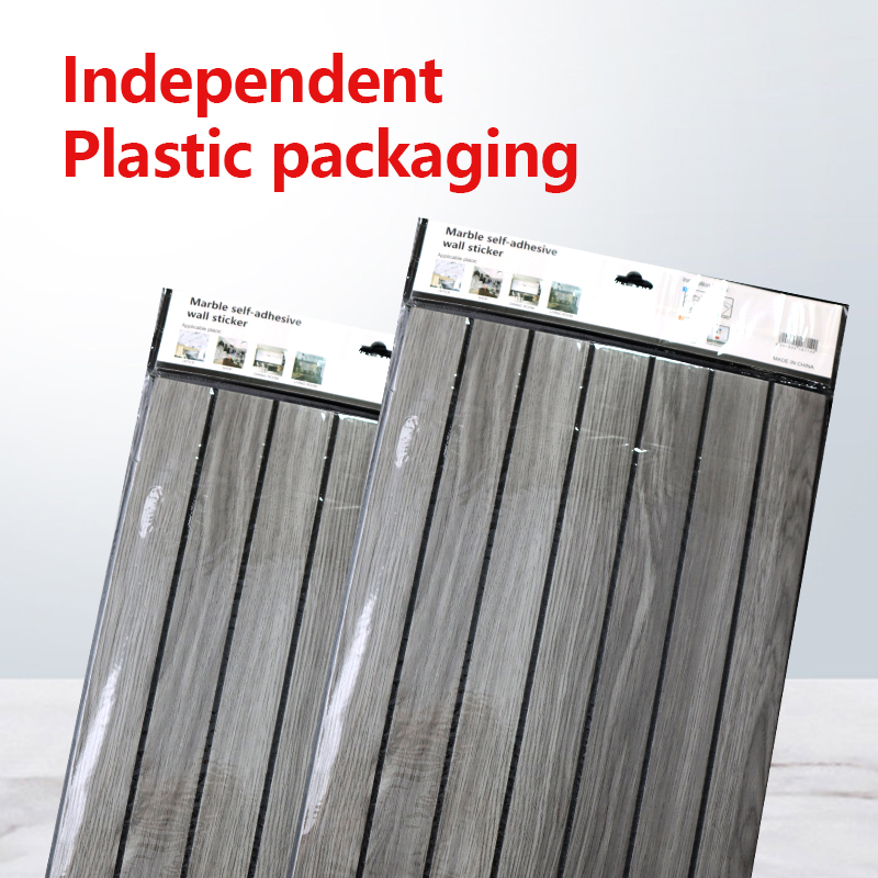 Autoadhesiva impermeable de grano de mármol de alto brillo ixpe 3d pegatina de pared ranurada para sala de estar y baño