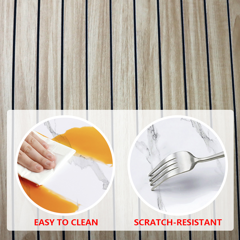 casa moderna Autoadhesiva IXPE Pegatina de pared ranurada Pegatinas de pared de rejilla de patrón de madera de moda duradera