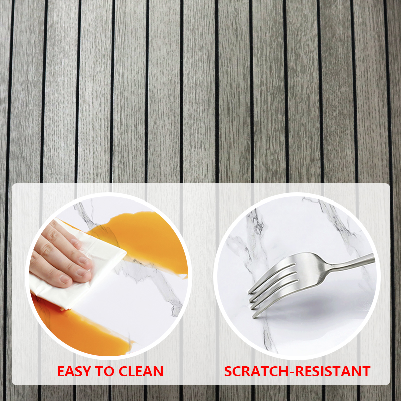 casa moderna Autoadhesiva IXPE Pegatina de pared ranurada Pegatinas de pared de rejilla de patrón de madera de moda duradera