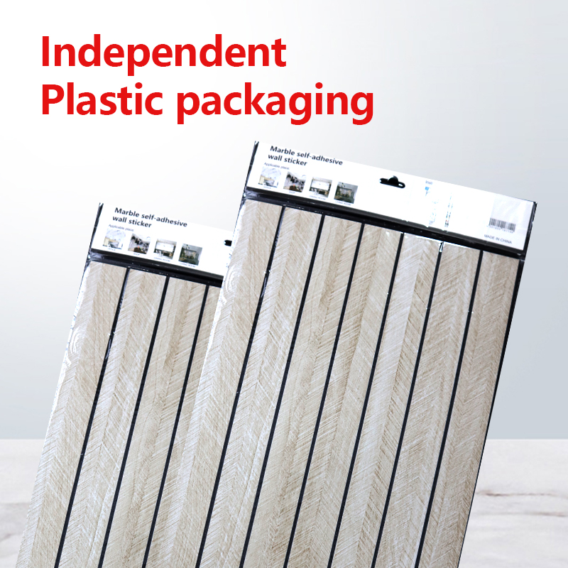 venta al por mayor 3d auto adhesivo patrón de madera pegatina aceite prueba de pared ranurada pegatinas para cocina sala de estar