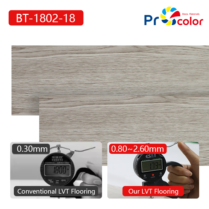 último diseño interior impermeable PVC suelo de moda grano de madera auto adhesivo LVT suelo para usos comerciales