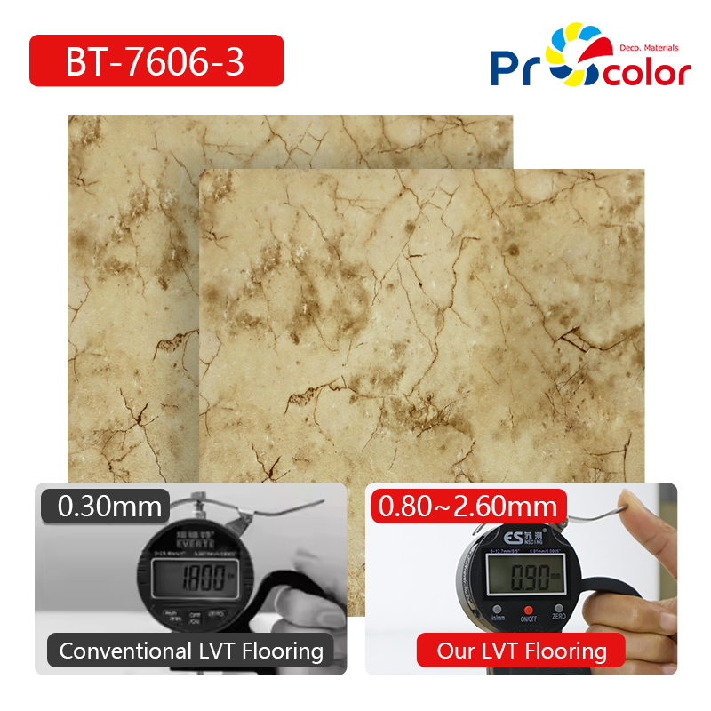 azulejo de vinilo de lujo LVT suelo de grano de madera autoadhesivo duradero para la oficina comercial del hogar