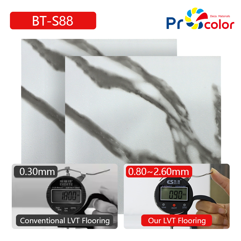 Venta al por mayor Elegante grano de madera piso de pvc impermeable autoadhesivo azulejos de piso de vinilo para la decoración interior