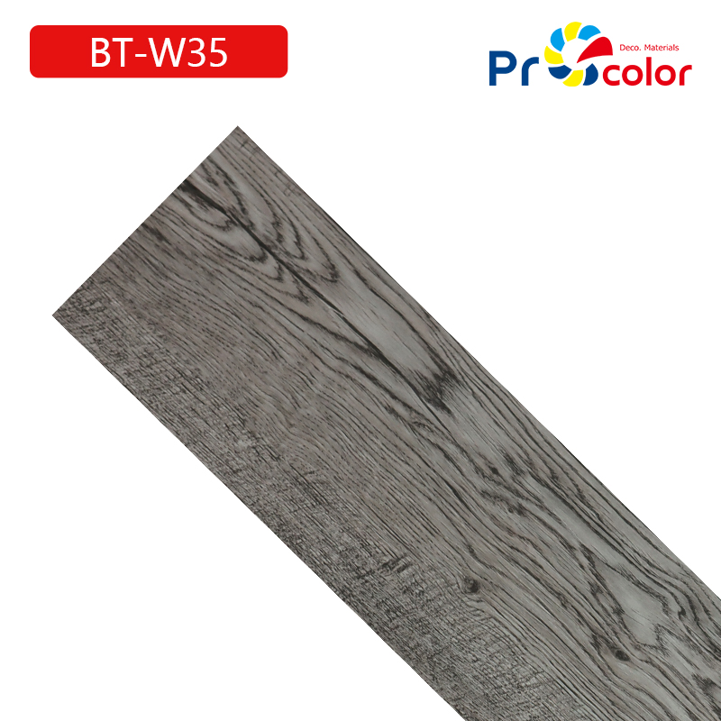 Moderno estilo patrón de madera impermeable autoadhesivo pvc lvt azulejos de piso de vinilo para la casa Decoración de interiores