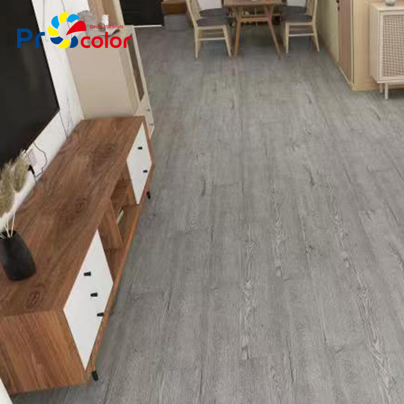 Moderno estilo patrón de madera impermeable autoadhesivo pvc lvt azulejos de piso de vinilo para la casa Decoración de interiores