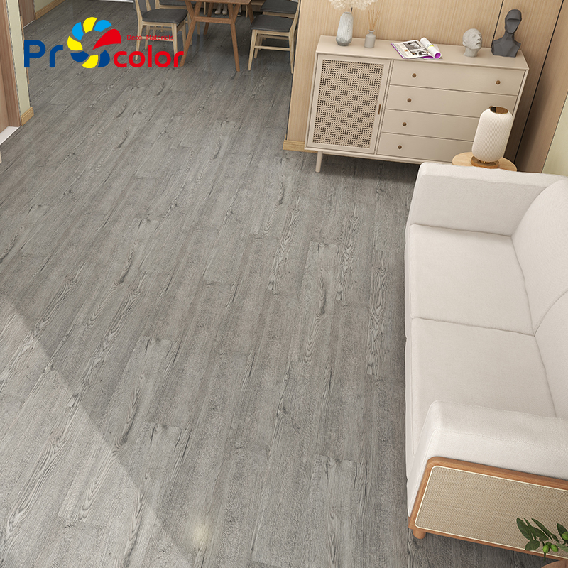 Moderno estilo patrón de madera impermeable autoadhesivo pvc lvt azulejos de piso de vinilo para la casa Decoración de interiores