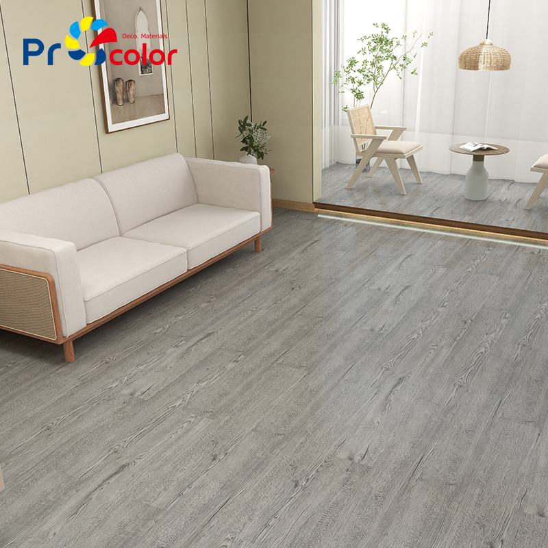 Moderno estilo patrón de madera impermeable autoadhesivo pvc lvt azulejos de piso de vinilo para la casa Decoración de interiores