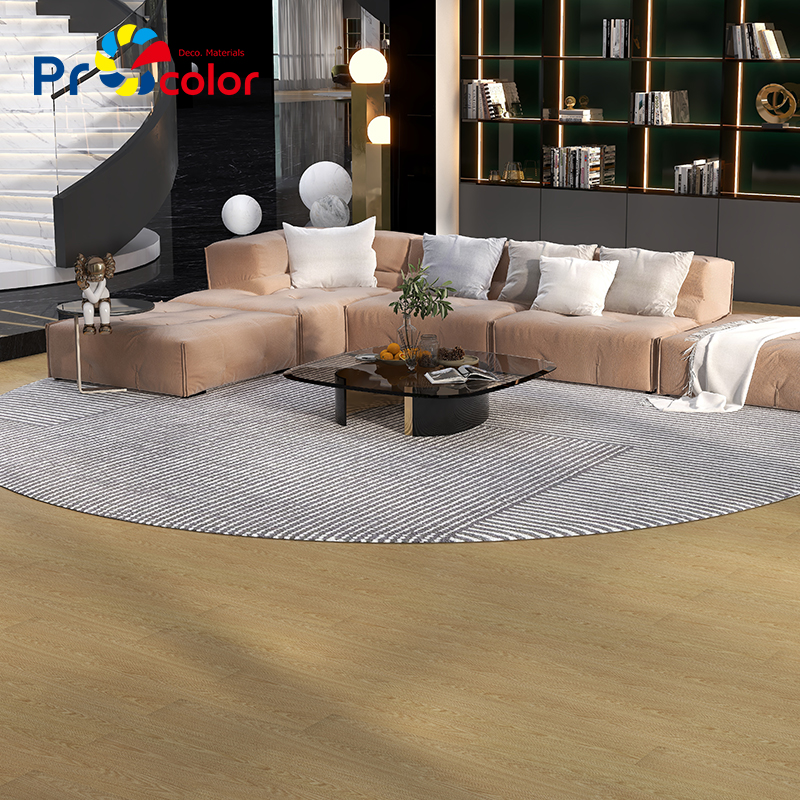 Precio de fábrica fácil instalación antideslizante impermeable grano de madera autoadhesivo PVC vinilo lvt azulejo de piso para el apartamento de casa
