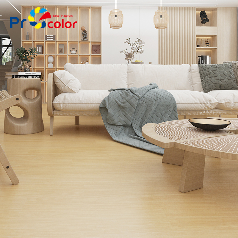 Precio de fábrica fácil instalación antideslizante impermeable grano de madera autoadhesivo PVC vinilo lvt azulejo de piso para el apartamento de casa