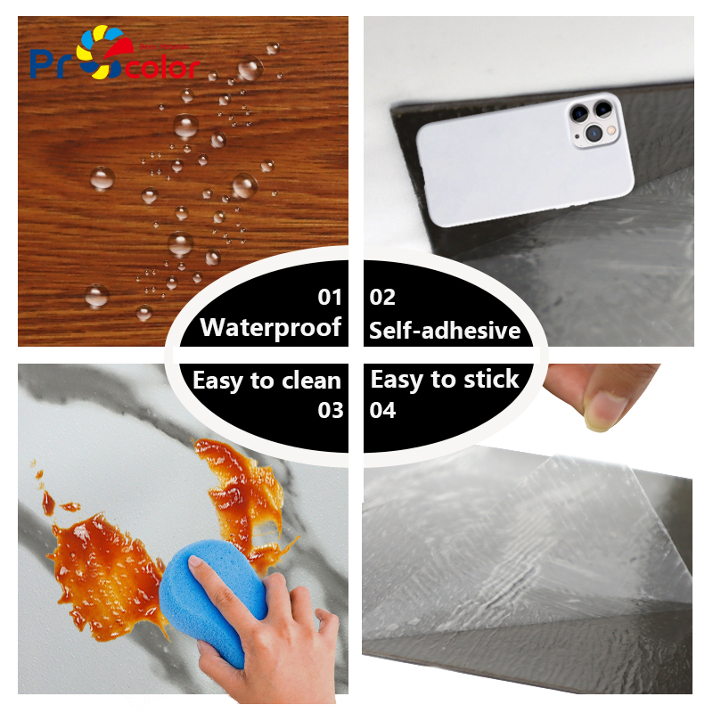 diseño moderno resistente al desgaste autoadhesivo LVT piso anti-arañazos grano de madera pvc azulejo de piso de vinilo