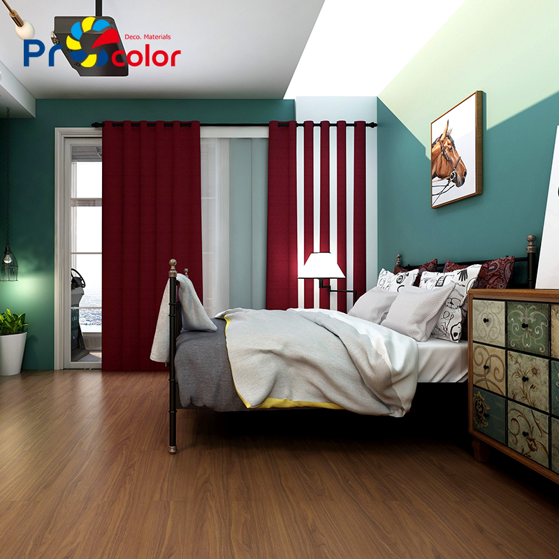 oficina barata casa interior grano de madera anti-arañazos PVC lvt piso autoadhesivo rectángulo lvt azulejos de piso