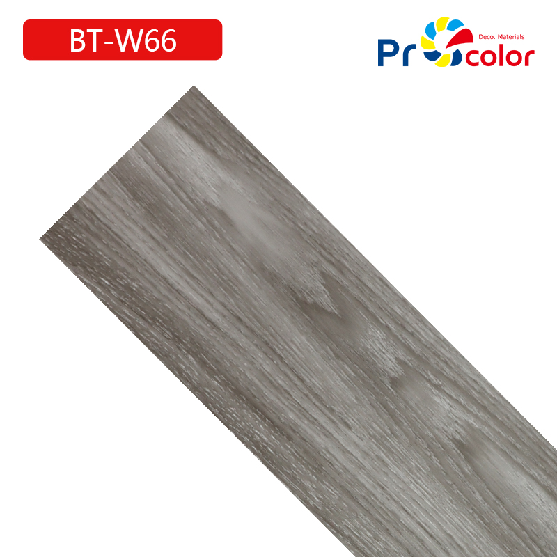 Venta al por mayor Elegante grano de madera piso de pvc impermeable autoadhesivo azulejos de piso de vinilo para la decoración interior